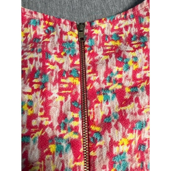 Everly Womens Fit & Flare Dress Multicolor Abstract Boat Neck Sleeveless Zip S - Picture 5 of 9